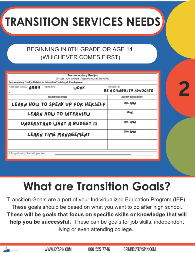 Transition Goals Infographic page 1