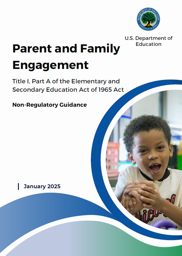 Cover page for Updated Parent and Family Engagement Guidance